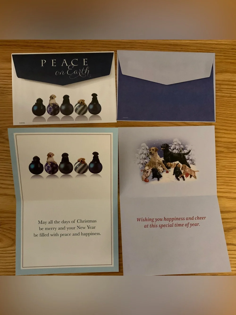 Dog Christmas Cards (7) w/postage